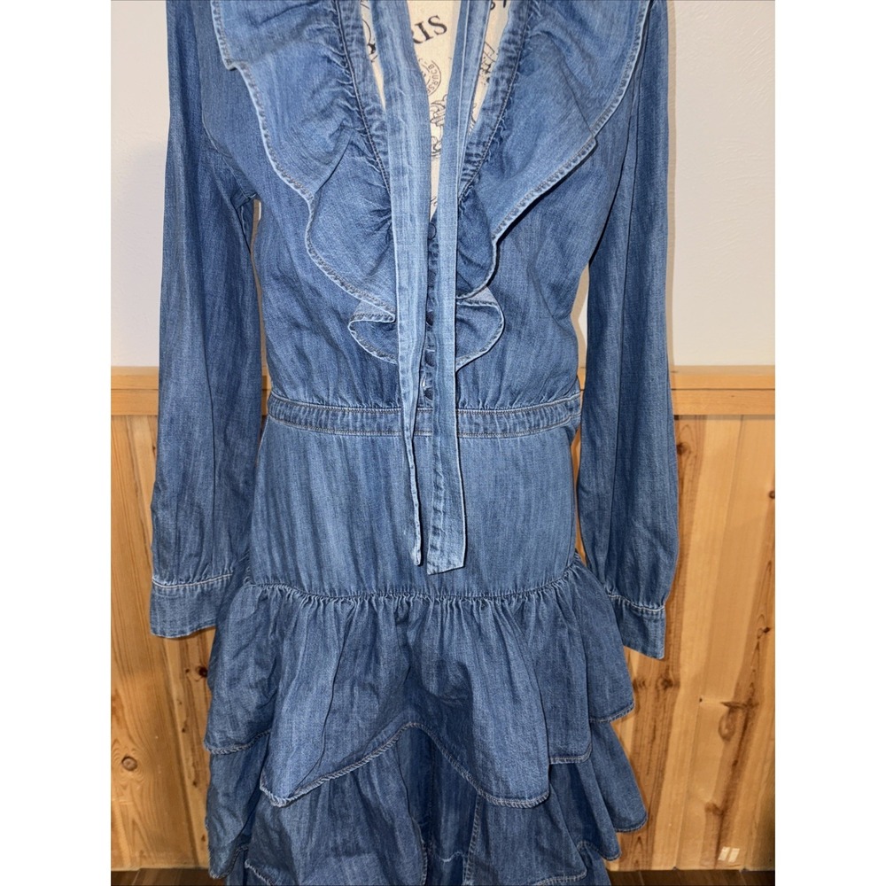 Designer Couture Collab Jacob Cohen Matthew Adam's Dolan Denim Maxi Dress Italy - Picture 3 of 13